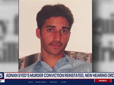 Adnan Syed's murder conviction reinstated, new hearing  .